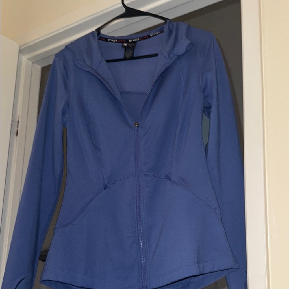 Stylish Blue Hooded Jacket